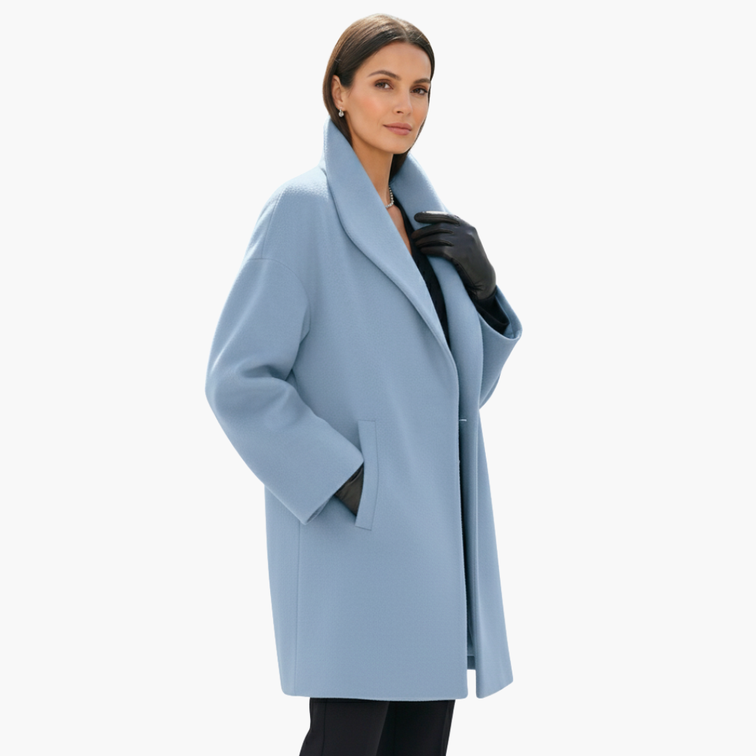 Oversized Cocoon Coat for Women - Image 2