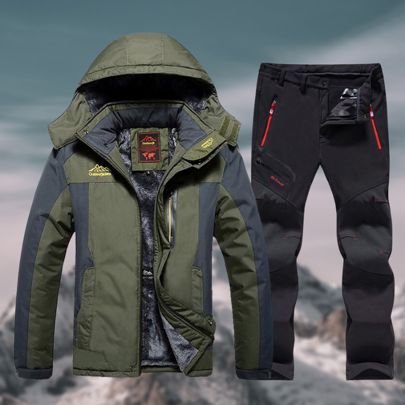 Waterproof & winterproof outdoor set for men - jacket & trousers