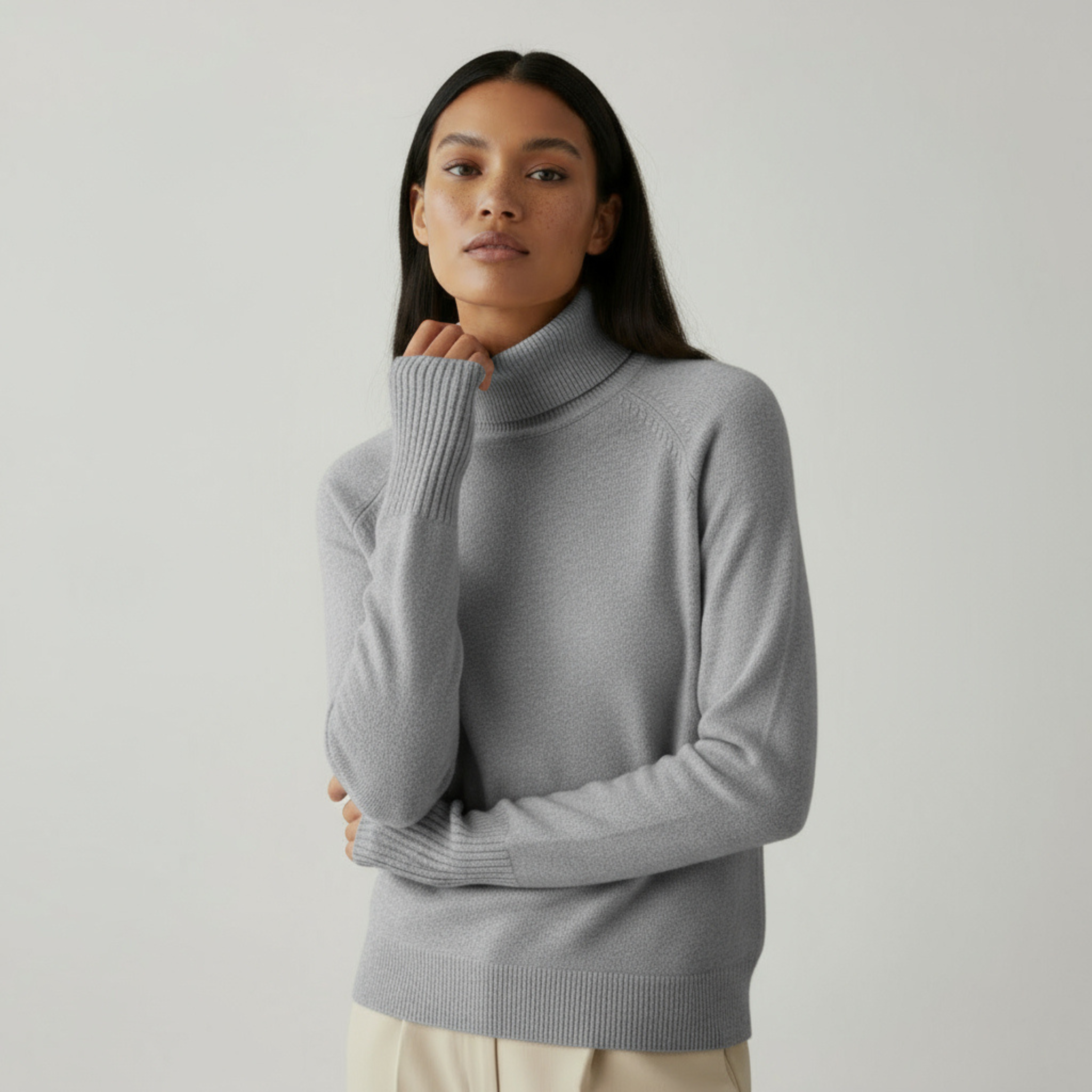 Women's turtleneck sweater - Timeless elegance and modern comfort