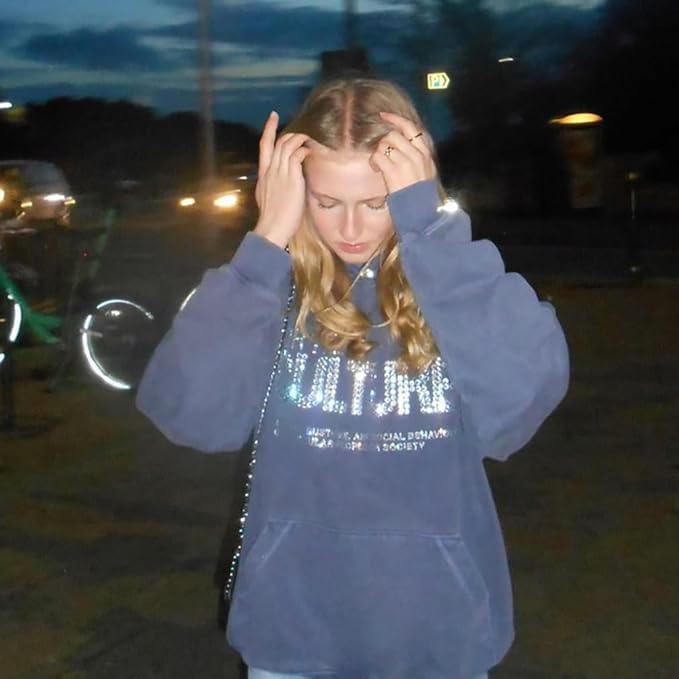 Statement Cotton Hoodie for Unisex - Image 7