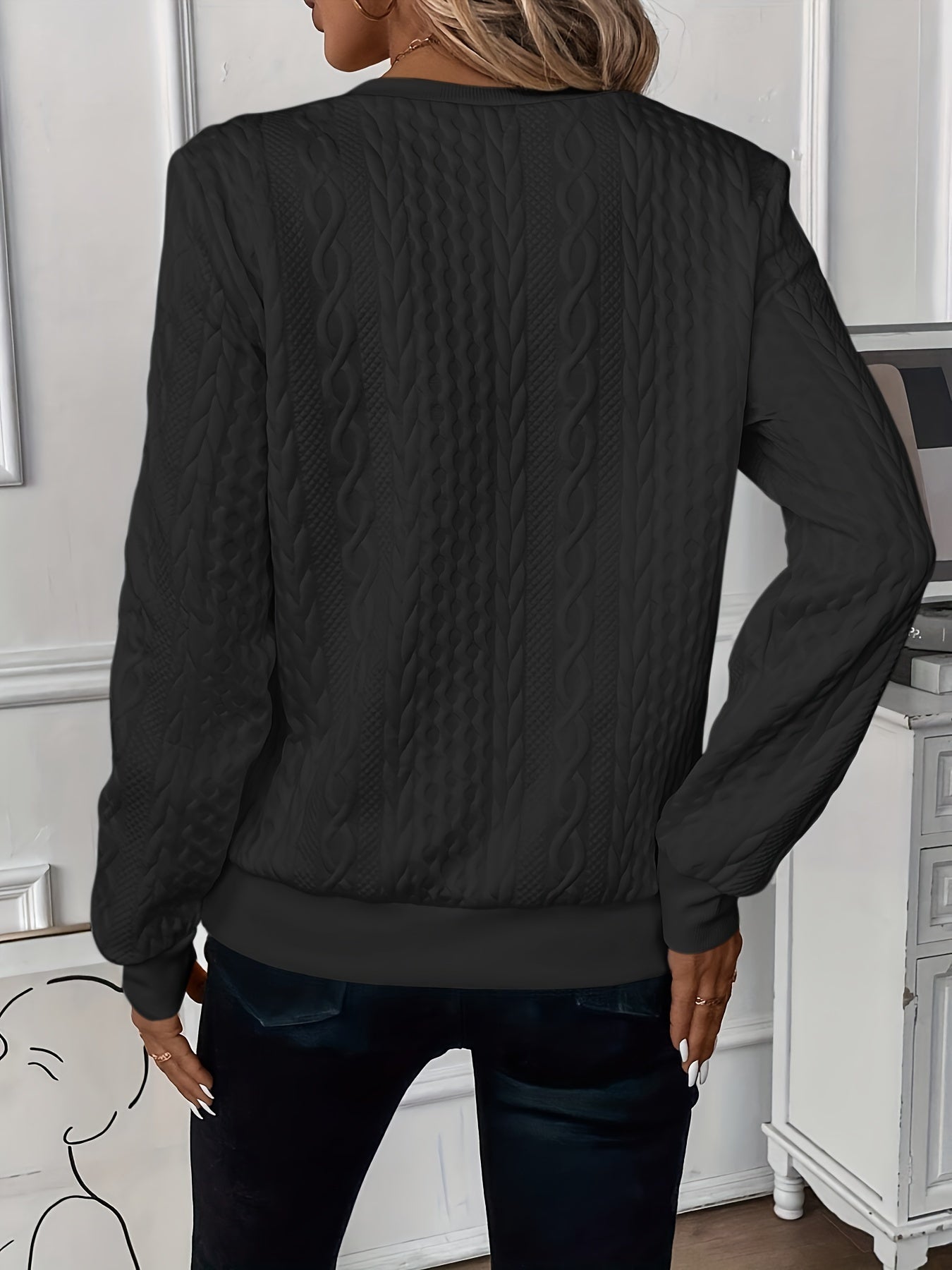 Elegant knitted sweater