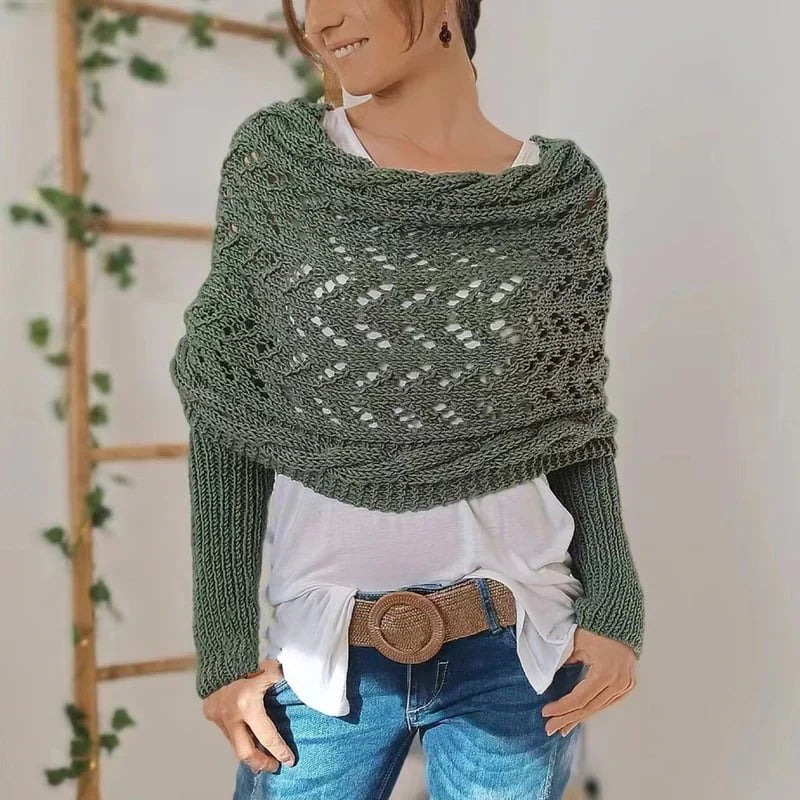Cozy bohemian-style wrap for women