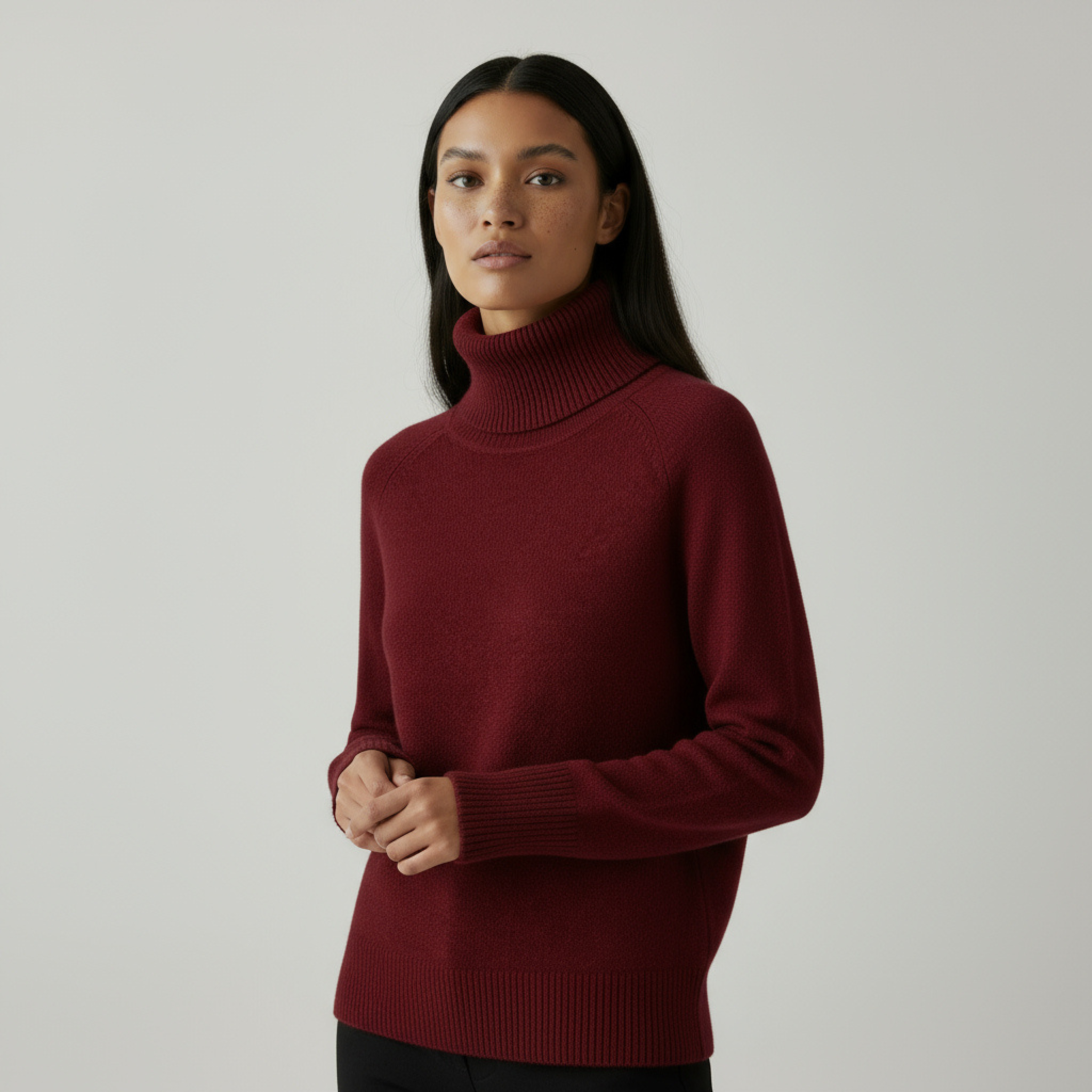 Women's turtleneck sweater - Timeless elegance and modern comfort