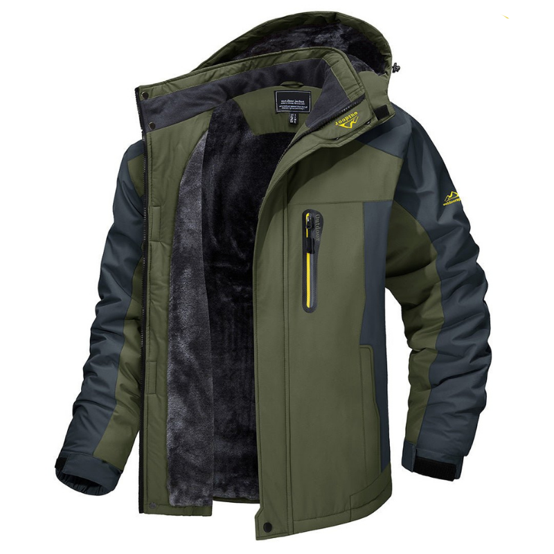 Color Block Hooded Jacket for Men - Image 1