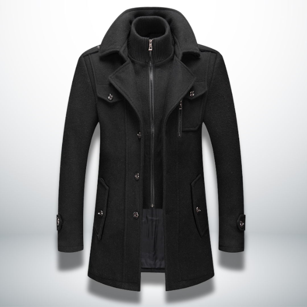 Double Breasted Overcoat for Men - Image 3