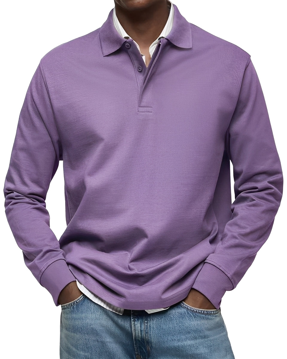 Polo Collar Pullover Sweater for Men - Image 6