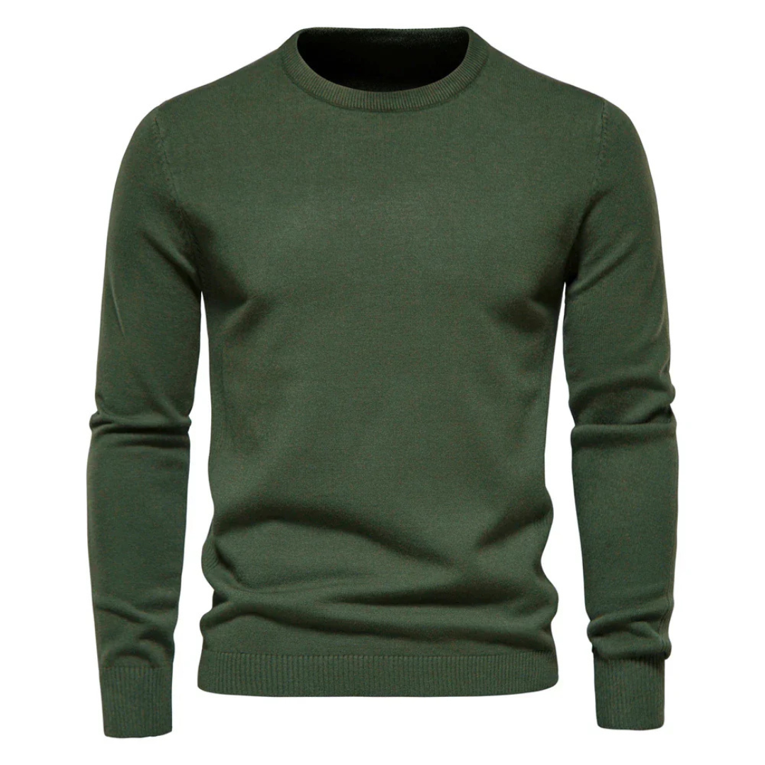 Men’s Classic Crew Neck Sweater | Elegant Slim Fit