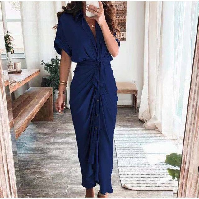 Women's Evening Dress Julia - Elegant Maxi Dress in Airy Polyester with Fashionable Details