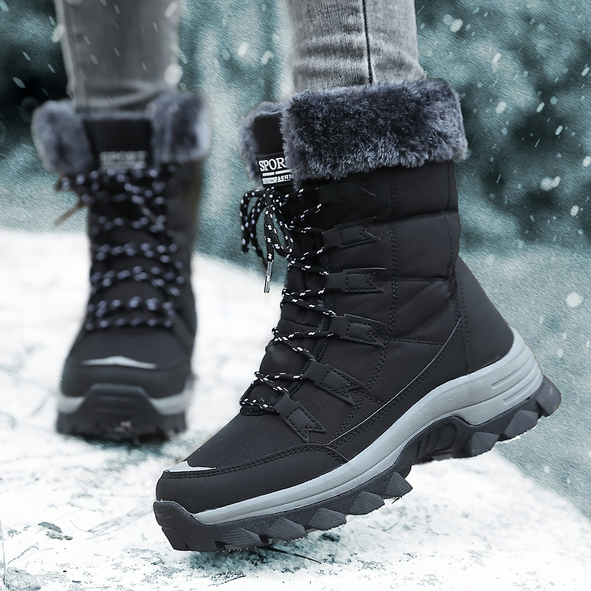 Lace-Up Winter Boots for Women - Image 11
