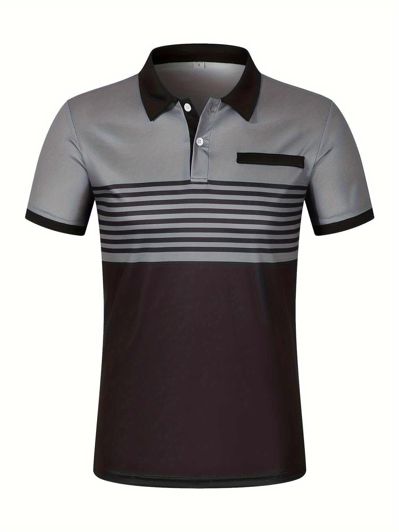 Louis|Men's summer polo with stripes