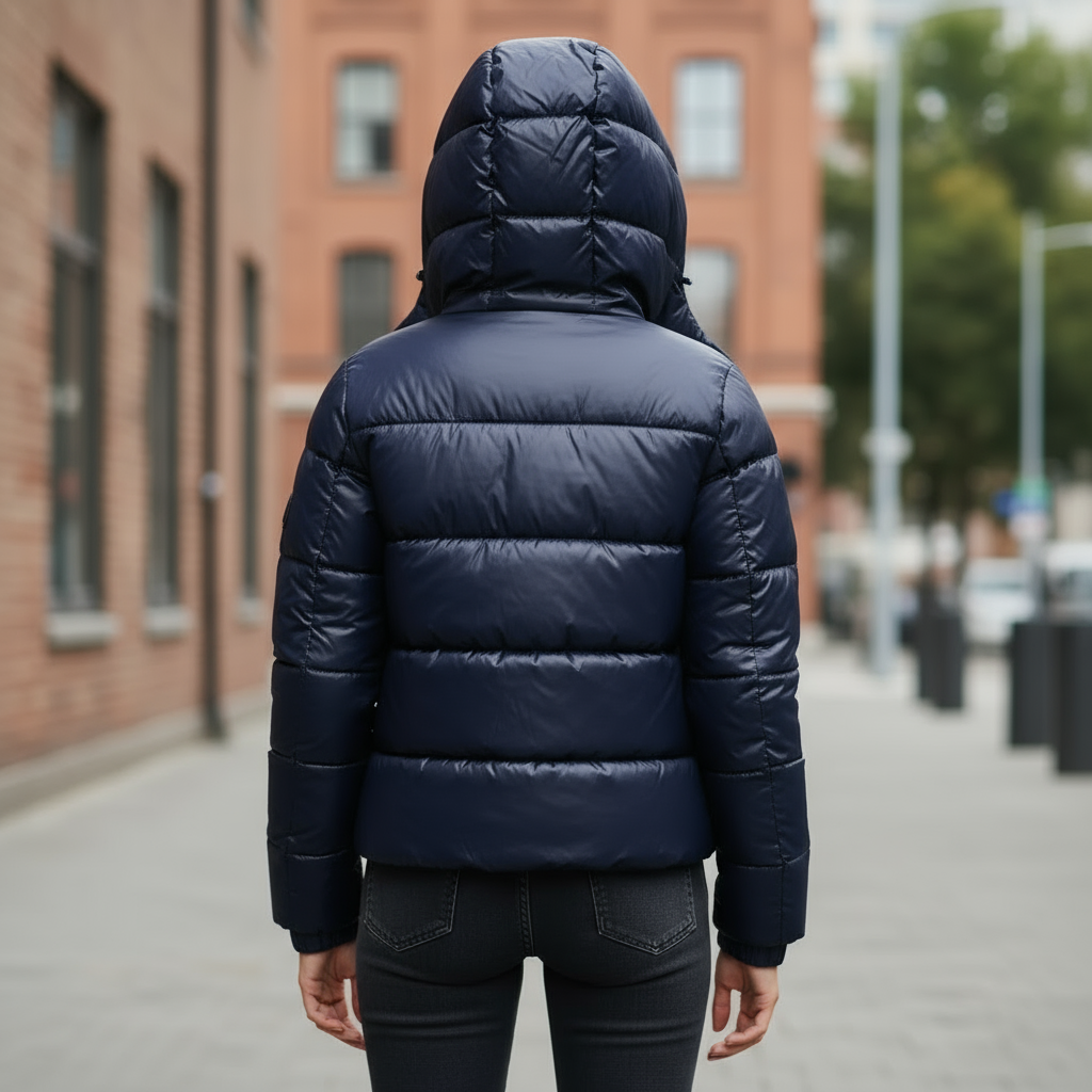 Hooded Quilted Puffer Jacket for Women - Image 3