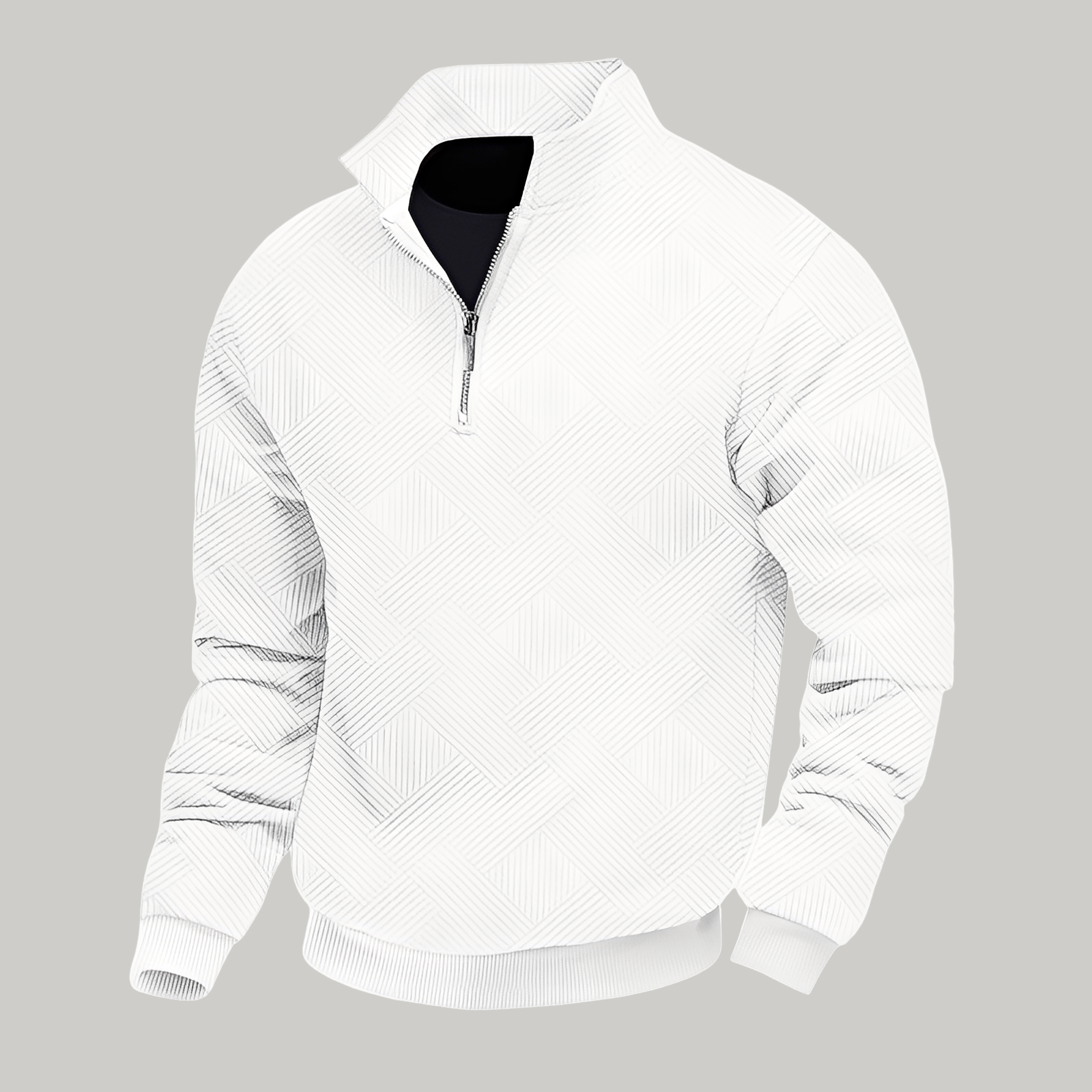 Quarter Zip Sweater for Men - Image 4