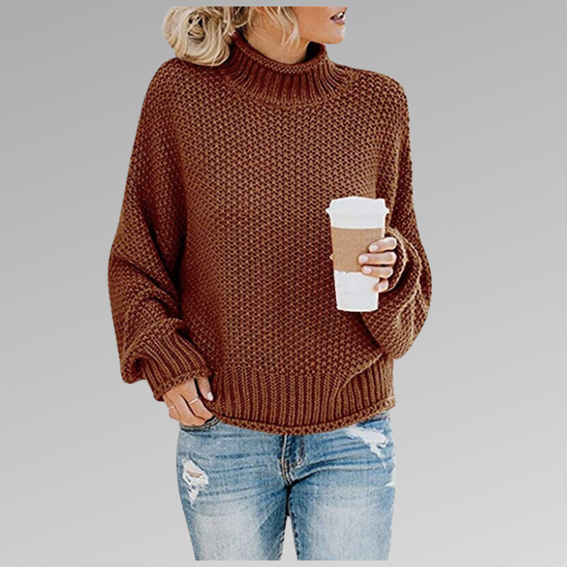 Oversized Turtleneck Sweater for Women - Image 4