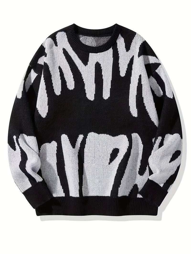 Graphic Crewneck Sweater for Men - Image 11