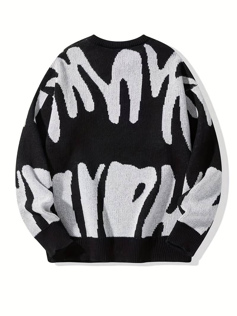 Graphic Crewneck Sweater for Men - Image 12
