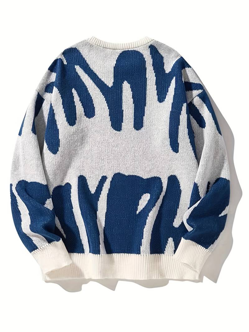 Graphic Crewneck Sweater for Men - Image 17