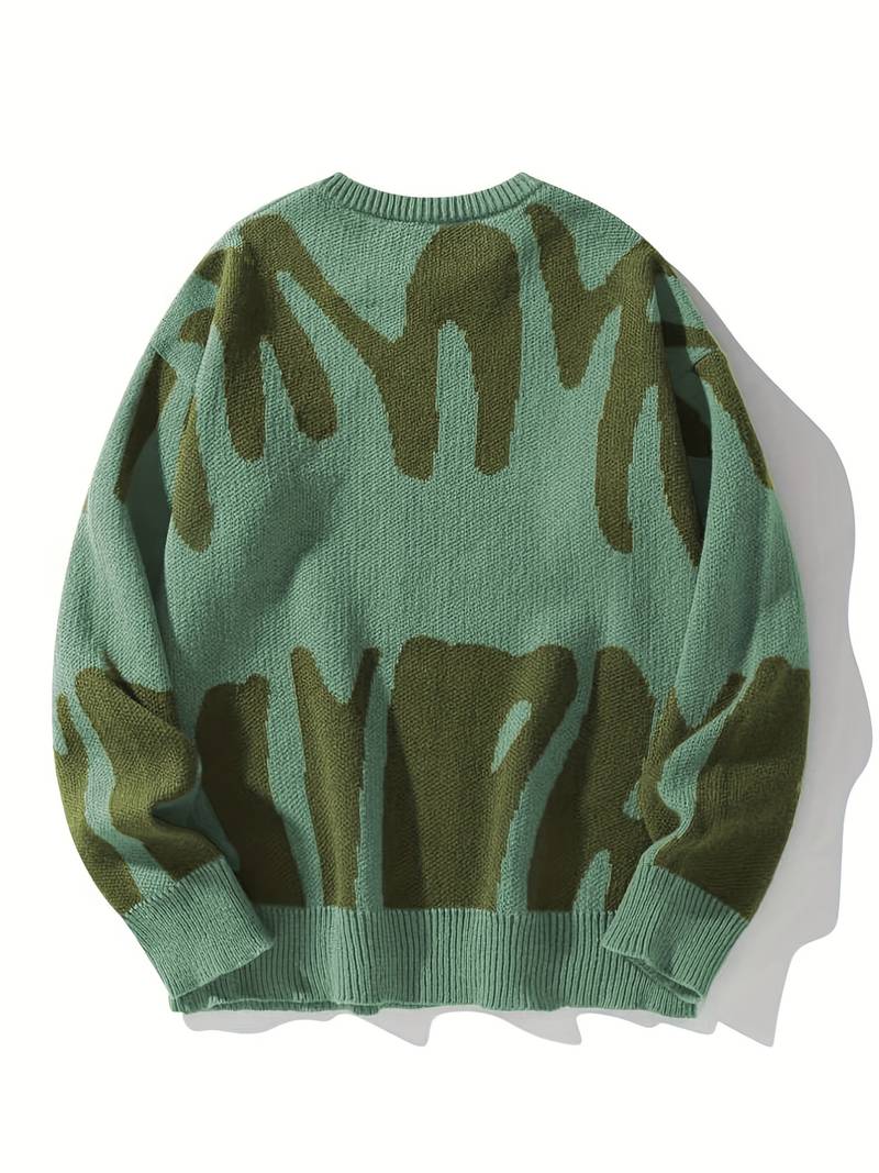 Graphic Crewneck Sweater for Men - Image 22