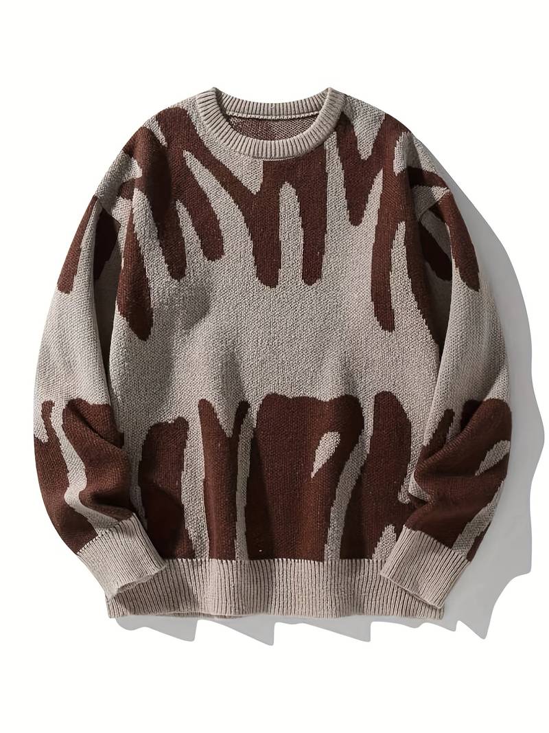 Graphic Crewneck Sweater for Men - Image 6