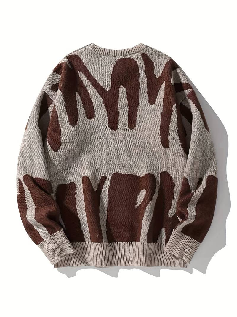 Graphic Crewneck Sweater for Men - Image 7