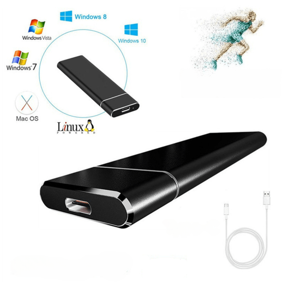 Externí SSD Přenosný vysokorychlostní hliníkový pevný disk