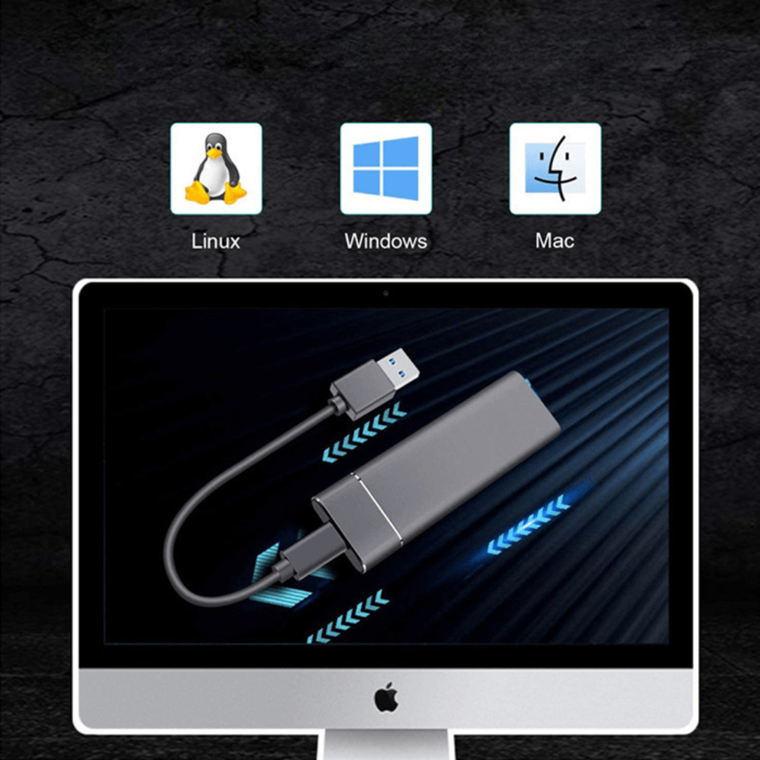 Externí SSD Přenosný vysokorychlostní hliníkový pevný disk