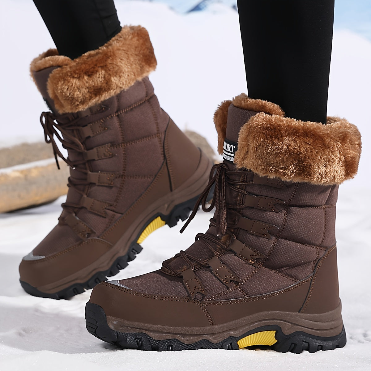Lace-Up Winter Boots for Women - Image 9