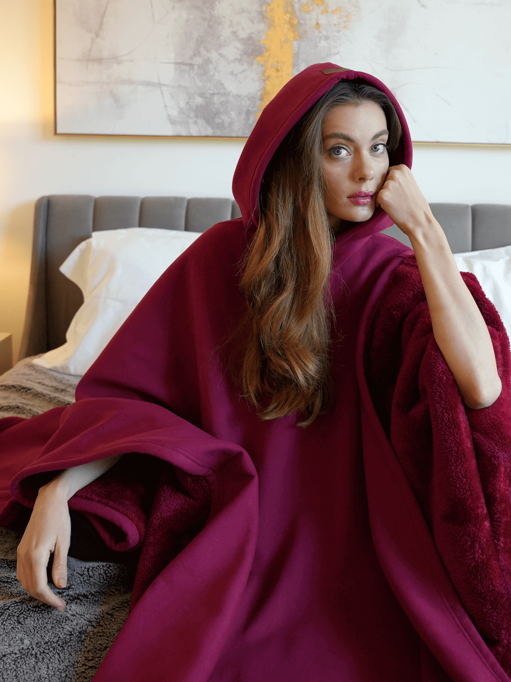 Oversized Hooded Blanket for Women - Image 18