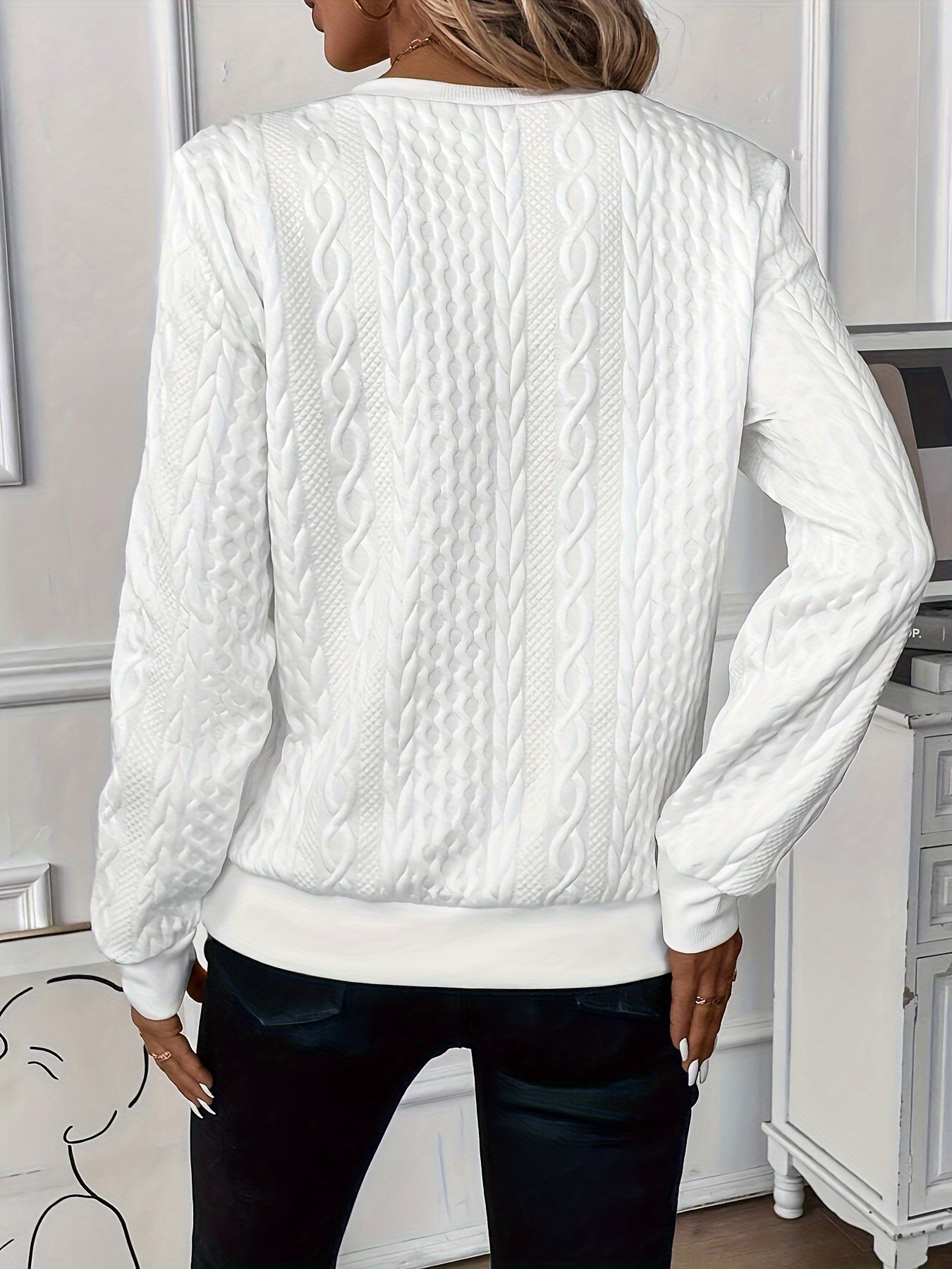 Elegant knitted sweater