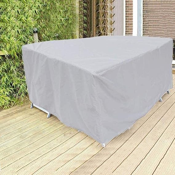 Vandtæt havemøbelovertræk sort polyester