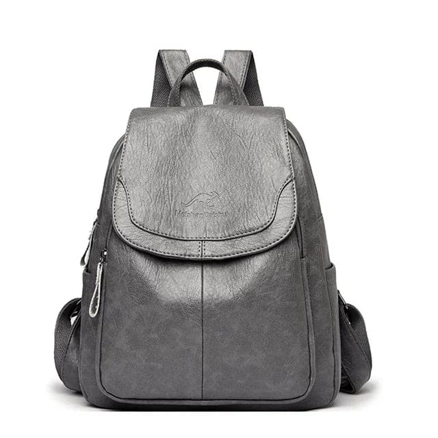 Theft-proof leather backpack for stylish women | Edah