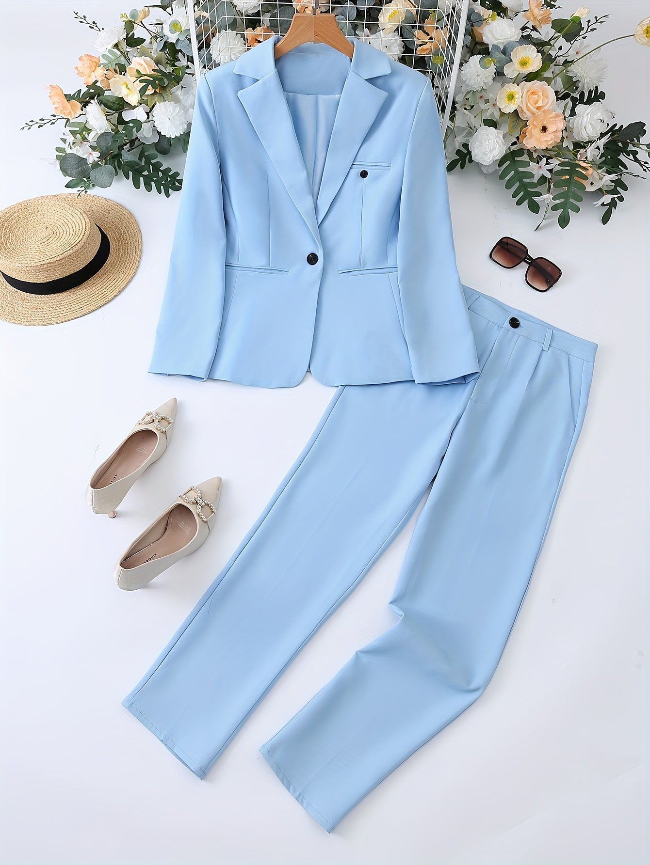 Classic women's blazer with lapel collar - Timeless and elegant - For every season