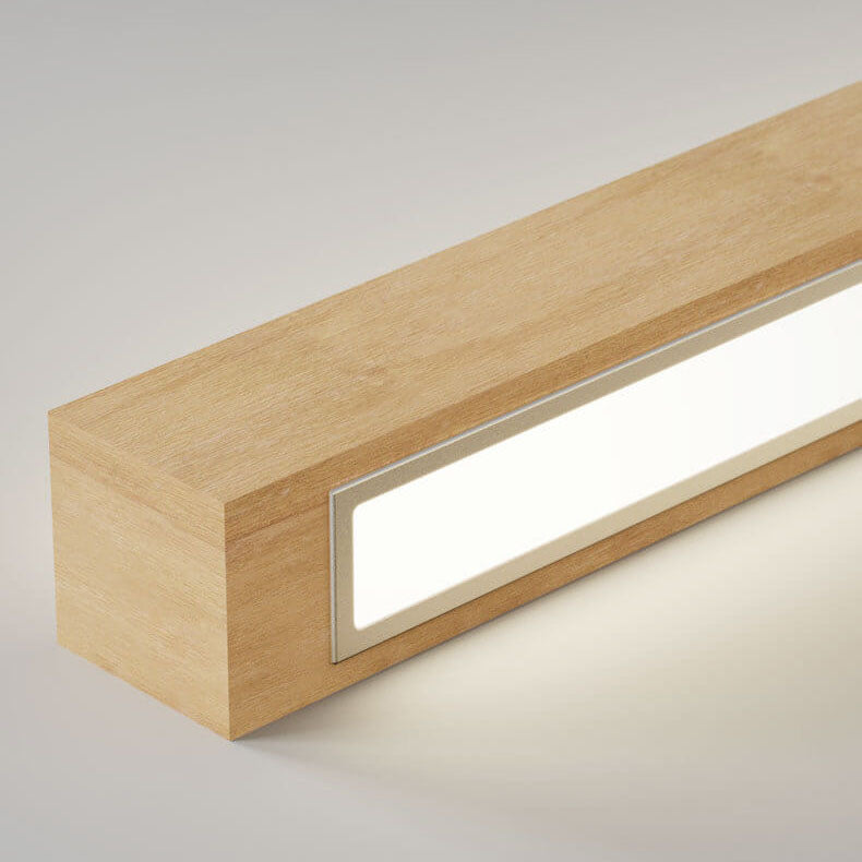 Væglamper Minimalistisk LED-armatur i træ