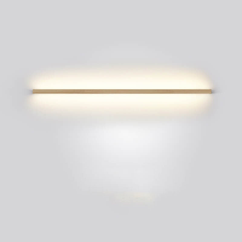 Væglamper Minimalistisk LED-armatur i træ