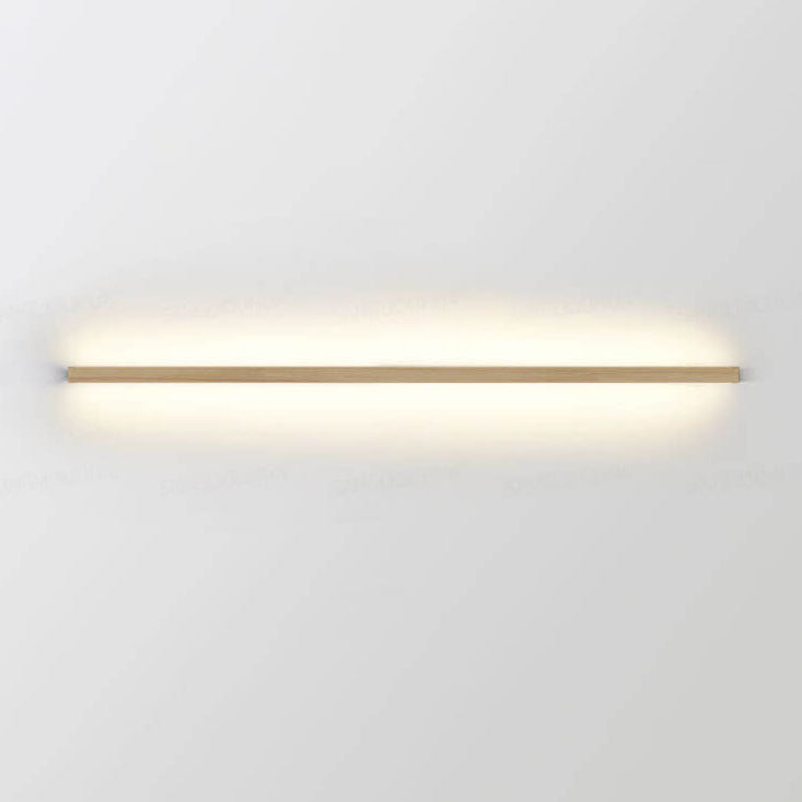 Væglamper Minimalistisk LED-armatur i træ