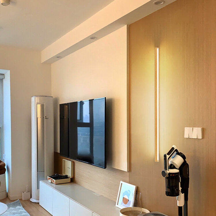 Væglamper Minimalistisk LED-armatur i træ