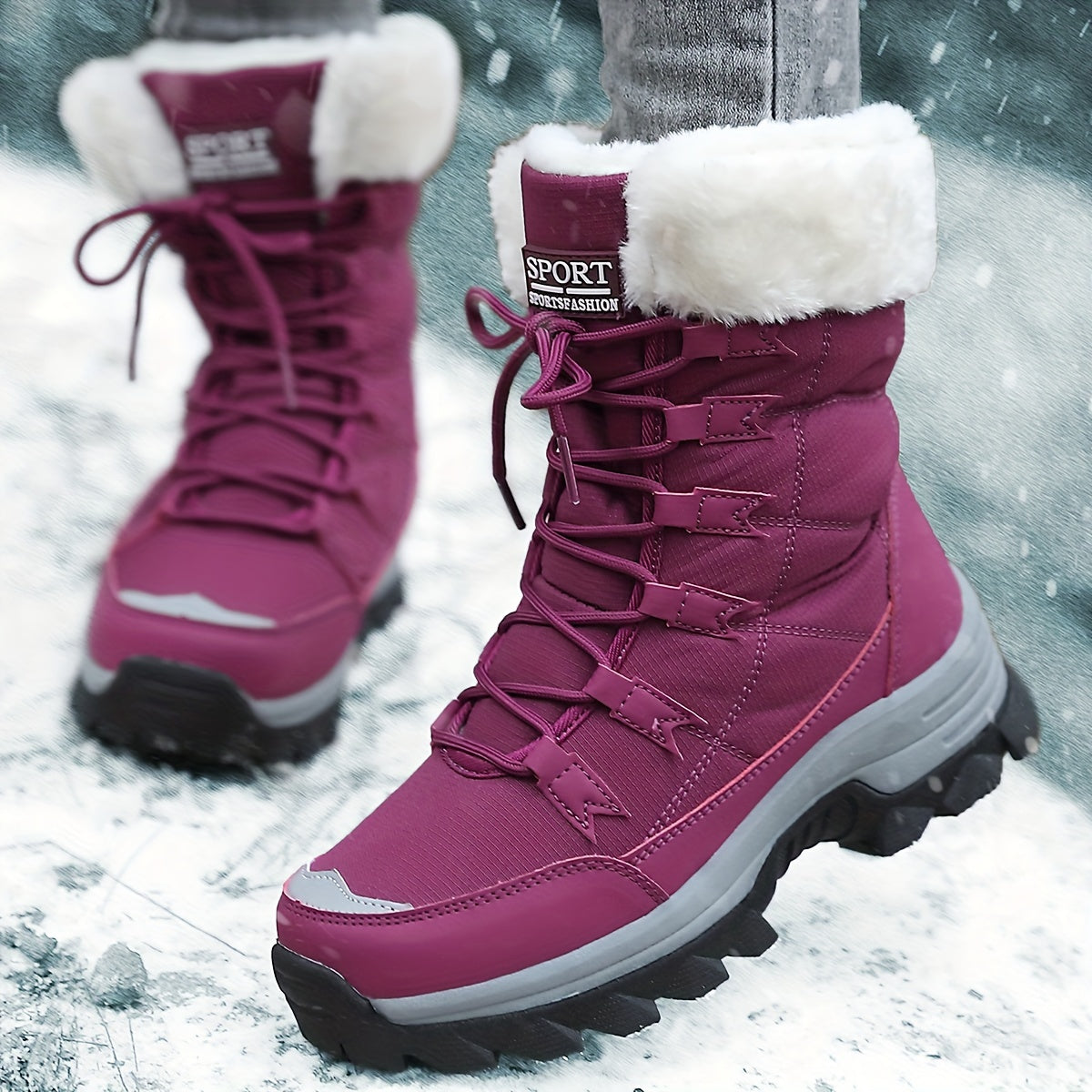 Lace-Up Winter Boots for Women - Image 13
