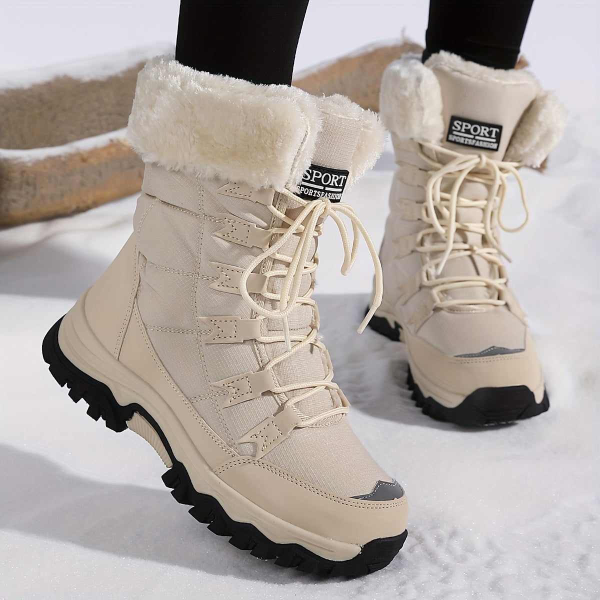 Lace-Up Winter Boots for Women - Image 3