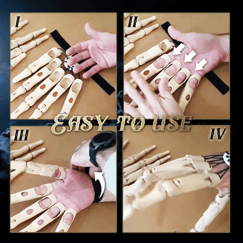 CreepaClaw | 3D Movable Finger Extension – Movable Cosplay Claw Hand Accessory for Halloween