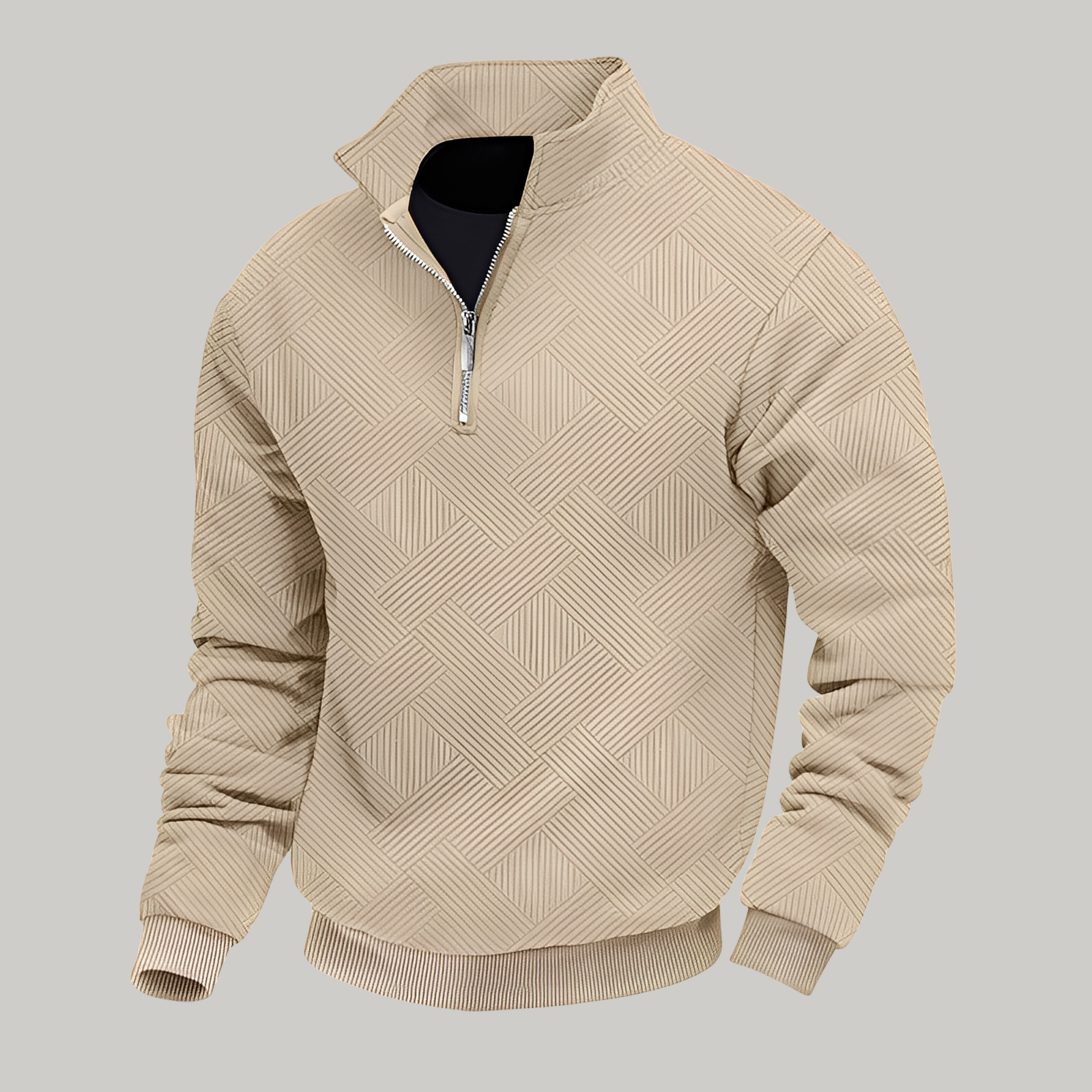 Quarter Zip Sweater for Men - Image 1