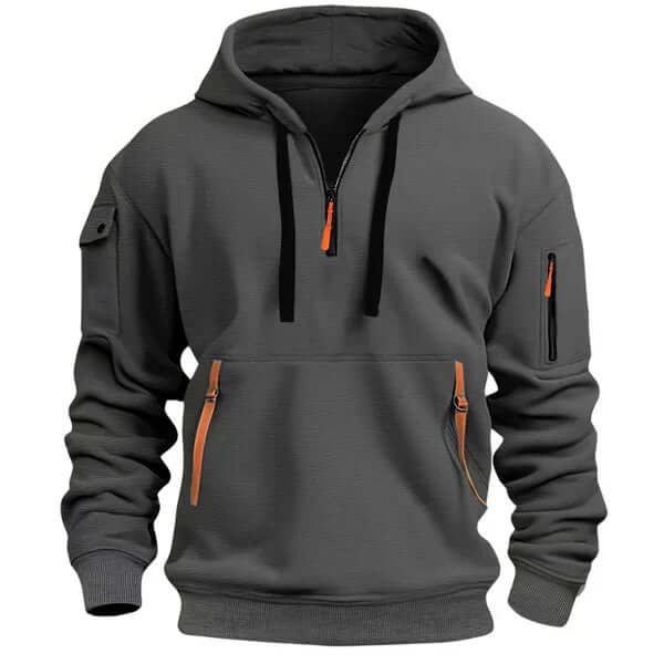 Half-Zip Pullover Hoodie for Men - Image 6