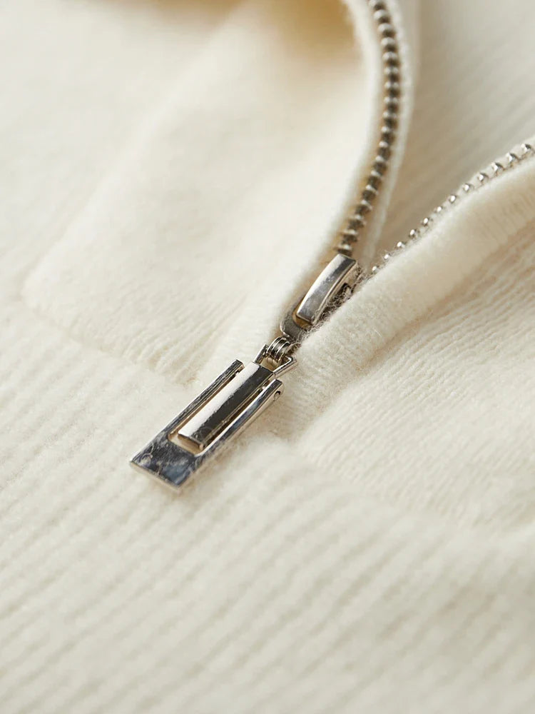 Half-Zip Ribbed Knit Sweater for Men - Image 5