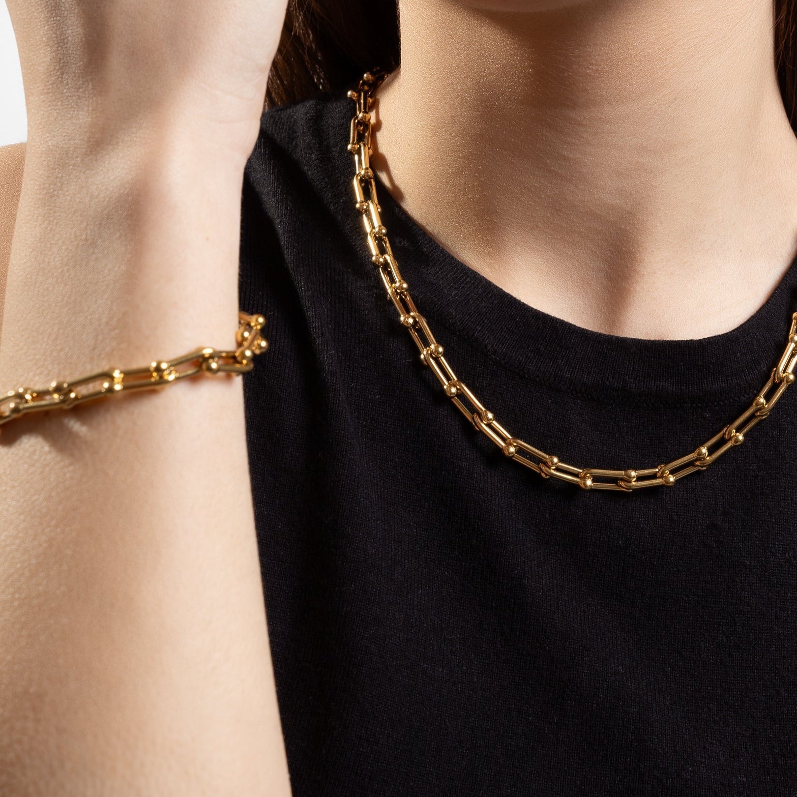 Isla | Waterproof gold-plated chain bracelet - Adjustable fit