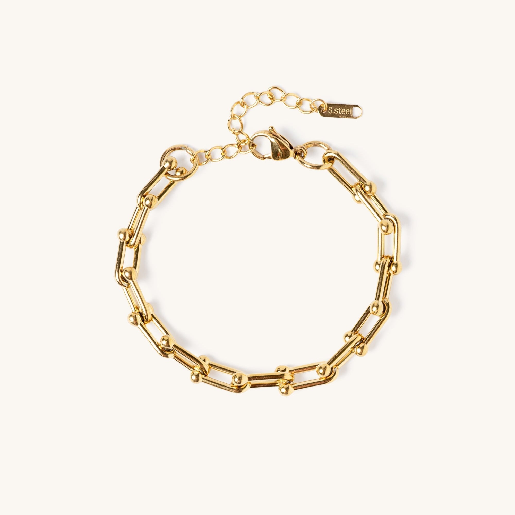 Isla | Waterproof gold-plated chain bracelet - Adjustable fit