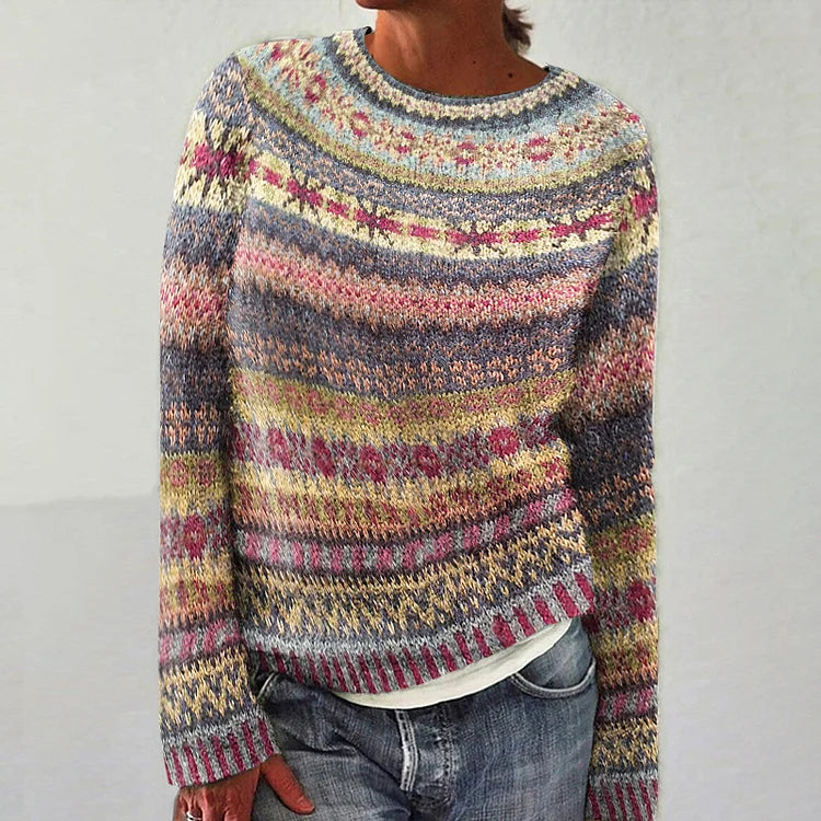 Fair Isle Knit Sweater for Women - Image 2