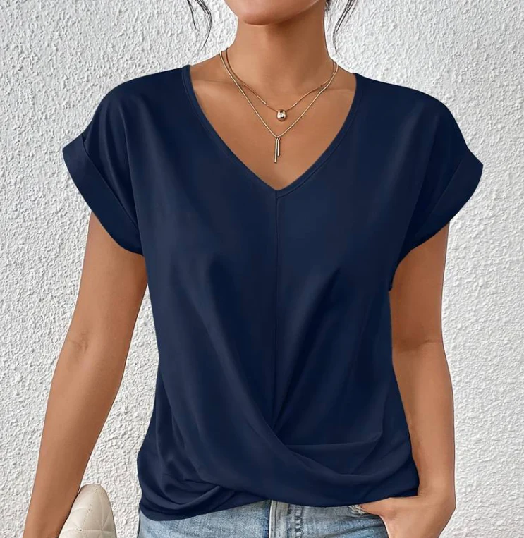 Lumi - Women’s V-Neck Loose Fit T-Shirt