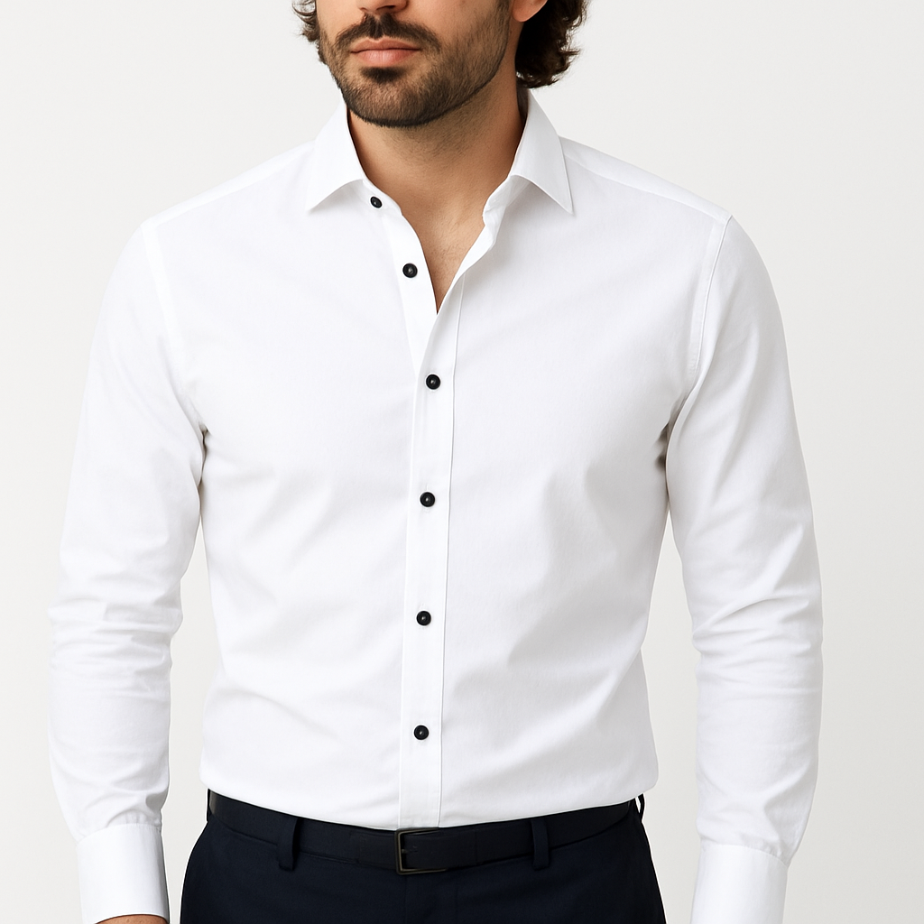 Stretch Shirt for Men white