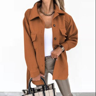 Elegant casual jacket with zipper and slim fit - women