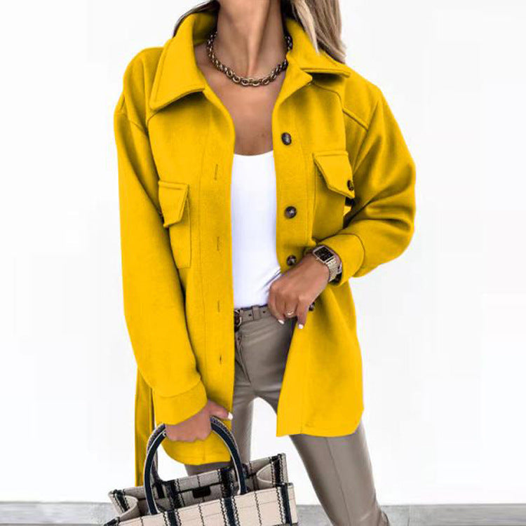 Elegant casual jacket with zipper and slim fit - women