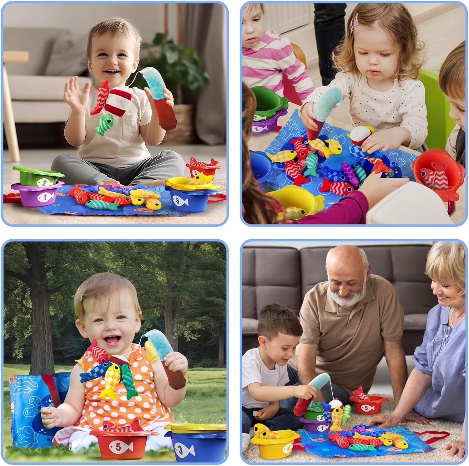 Gioco di pesca giocattoli Montessori per bambini