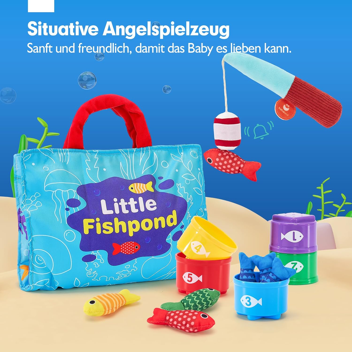 Gioco di pesca giocattoli Montessori per bambini